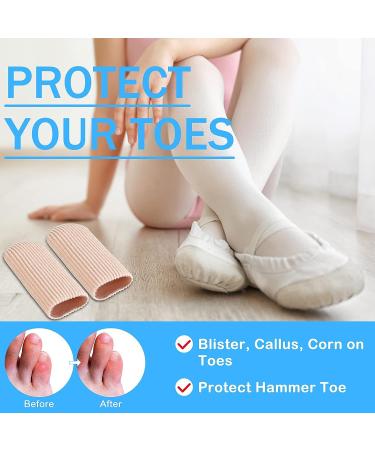 Gel Toe Caps Set - Toe Protectors Sleeves Bandages for Women - Prevent Bunions Hammertoes Callus Corn Blisters - 12 Pieces (0.98 Inch Diameter) - Buy Online on GoSupps.com