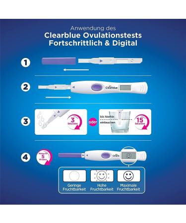 Clearblue Ovulation Test Kit for Women - 20 Tests + 1 Digital Holder | Fast & Accurate Fertility Tracking - Buy Online on GoSupps.com