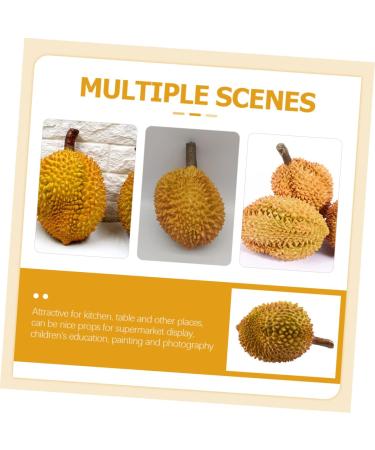 HOMSFOU 3pcs Artificial Imitation Durian Artificial Vegetable Decor Simulation Fruit Artificial Fruit Toy Lifelike Model Decoraciones Para Salas De Casa Fake Fruit Plastic Big Fruit Yellowx3pcs 25X15X15CMx3pcs - Buy Online on GoSupps.com