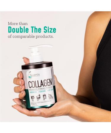 Nuventin Collagen Firming Cream with Aloe Vera & Green Tea - Anti Aging Moisturizer for Dry, Sagging Skin - 15 Fl Oz - Buy Online on GoSupps.com