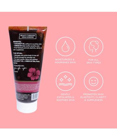 Purlisse Coconut Oil Coffee + Hibiscus Body Scrub | Exfoliating Skincare for Radiant Skin | International Shipping Available - Buy Online on GoSupps.com