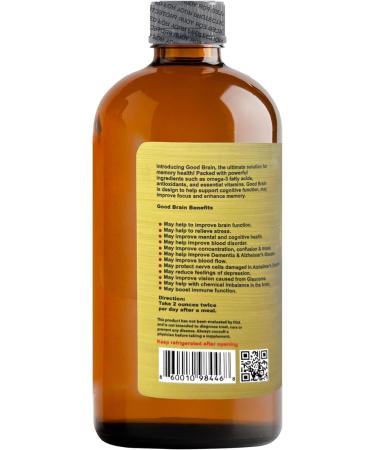 Good Brain Tonic | Herbal Supplement for Memory & Focus | Natural Cognitive Support | 16 fl oz Good Brain 16 Fl Oz (Pack of 1) - Buy Online on GoSupps.com
