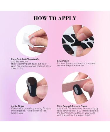 MelodySusie Qcoat Milky White Gel Nail Strips - UV Free Salon-Quality Nail Polish Long Lasting with 22 Wraps & Accessories - Buy Online on GoSupps.com