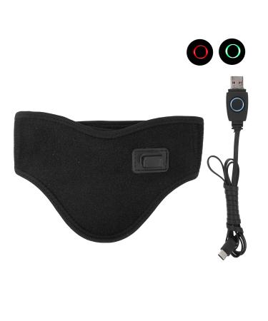 A228-3 electrical heated neck bandage Heated neck support alleviate neck pain heat adjustable USB heated neck bandage (black)