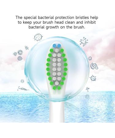 Sulkiwe Sensive Replacement Brushes for Philips Sonicare Electric Toothbrush Compatible with 3100 4500 5100 9000 Models Pack of 8 (White) | International Shipping Available - Buy Online on GoSupps.com