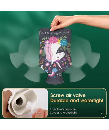 Floral Unicorn Hot Water Bottle - Rubber Pain Relief & Cramps Therapy Bag - Buy Online on GoSupps.com