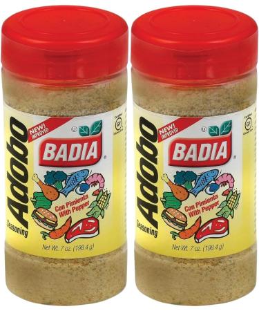 Badia Adobo Seasoning With Pepper 198.4g | Great for All Kind of Meat and Vegetables | Gluten Free | Pack of 2 - Buy Online on GoSupps.com