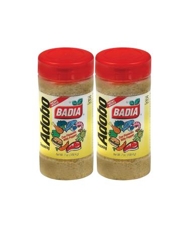 Badia Adobo Seasoning With Pepper 198.4g | Great for All Kind of Meat and Vegetables | Gluten Free | Pack of 2