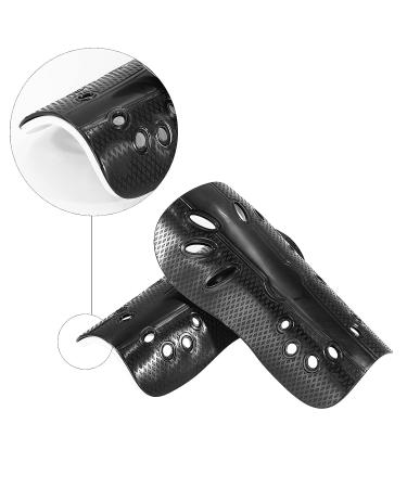 Luwint Kids Shin Guards - Soccer Shin Pads with Pocket Sleeves & Compression Cushioned Brace for Boys Girls Youth & Teens - Black M - Buy Online on GoSupps.com