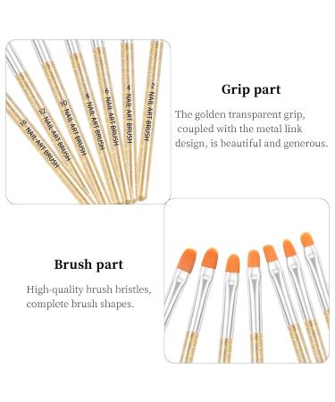 Avodova 7-Piece Nail Brush Set for Gel & Acrylic Nails | Premium Nail Art Brushes for Perfect Nail Design - Buy Online on GoSupps.com