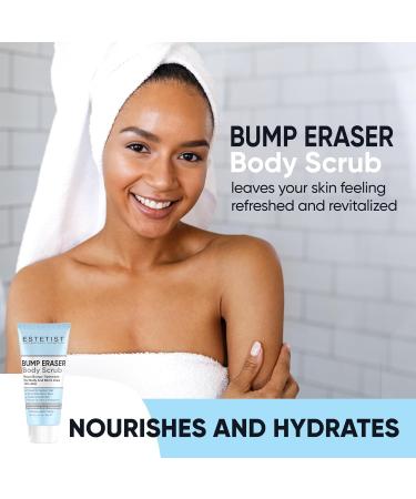 Estetist KP Bump Eraser Body Scrub | Keratosis Pilaris & Ingrown Hair Treatment | 10% AHA Glycolic Acid Exfoliant for All Skin Types - Buy Online on GoSupps.com