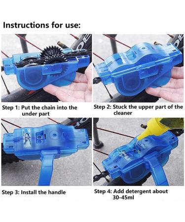 FOXNSK Bike Chain Cleaner Kit - Easy Maintenance Tool for Road and Mountain Bikes - Buy Online on GoSupps.com