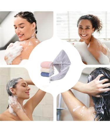 MYNOCK Coral Velvet Hair Dryer Cap | Fast Absorption Blue Hair Towel Wrap for Women - Buy Online on GoSupps.com