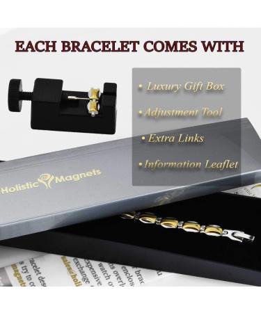 Elegant Magnetic Health Bracelet for Women - Arthritis & Carpal Tunnel Relief - Stainless Steel - All Sizes Available - Buy Online on GoSupps.com