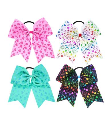 10PCS 8-Inch Cheer Bows for Girls - Elastic Hair Tie Bands for Cheerleading and School Activities - Buy Online on GoSupps.com