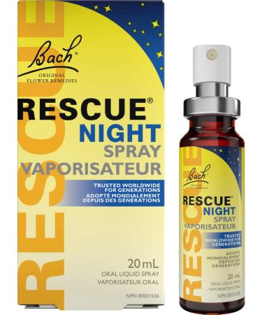 Rescue Remedy Bach RESCUE PASTILLES Black Currant Flavour Lozenges Natural Flower Essence & RESCUE NIGHT Spray Natural Flower Essence Vegan Gluten and Sugar-Free Vanilla 20mL - Buy Online on GoSupps.com