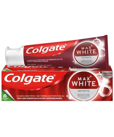Colgate Toothpaste Max White Infinite 75ml - long-lasting whiter teeth