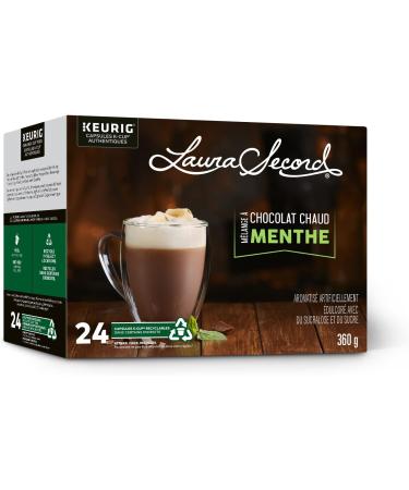 Laura Secord Mint Hot Chocolate Mix K-Cup Coffee Pods 24 Count for Keurig Coffee Makers - Buy Online on GoSupps.com
