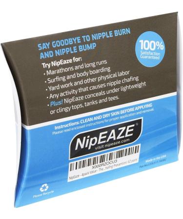 NipEaze Transparent Nipple Protectors - Value Pack (62pairs .75inch or 50pairs 1inch) - Chafing Prevention Regular - Buy Online on GoSupps.com