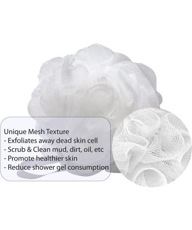 8 Pack Aquasentials Mesh Pouf Bath Sponge - Multi-Color Variety - Buy Online on GoSupps.com