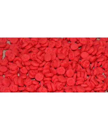 25g 3D 8mm Edible Poppy flowers Matt Sugar Cupcake/Cake Decoration Sprinkles (Deep Red)