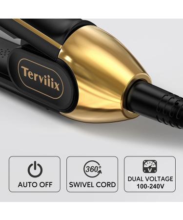 Terviiix Titanium Hair Straighteners - Gold - Buy Online on GoSupps.com