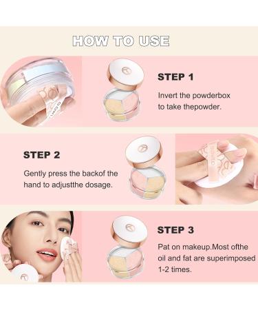 Loose Powder Setting - Triple Grid Matte Foundation for Natural Skin Tone | Lightweight Breathable & Long-Lasting Oil Control - Buy Online on GoSupps.com