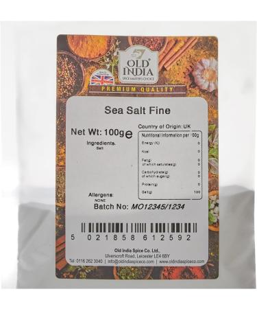 Old India Fine Sea Salt 100g - Pure Natural Salt for Cooking and Seasoning - Buy Online on GoSupps.com