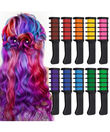Hair Chalk for Girls Kids EBANKU 10 Color Temporary Bright Hair Dye for Kids Birthday Gifts for Girls Age 5 6 7 8 9 10 11 12 Washable Colour Hairspray for Kids Girls DIY Cosplay Halloween Christmas - Buy Online on GoSupps.com