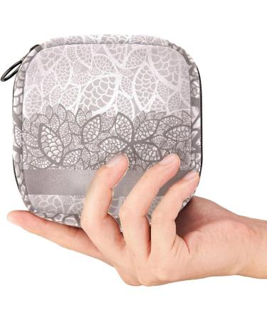 Luxury Portable Napkin Storage Bag for Women & Teens | Top Pressure Holder for Menstrual Cups & Nursing Inserts | Stylish Leaf Design - Buy Online on GoSupps.com