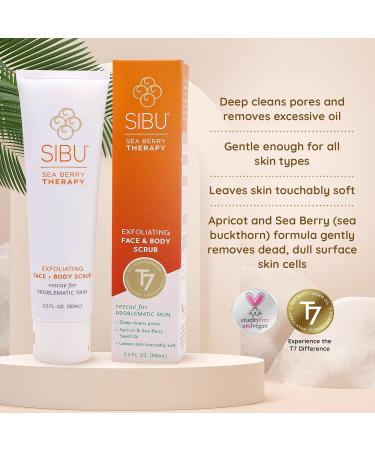 Sibu Sea Buckthorn Exfoliating Scrub - 3.3 oz | Natural Skin Care for Healthy Glow | International Shipping Available - Buy Online on GoSupps.com