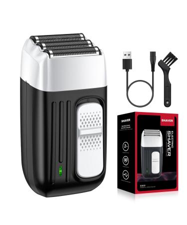 Electric Razor for Men Upgraded Foil Shavers 3 Floating Blade Up to 90 Minutes Runtime Cordless USB Rechargeable Electric Razor Black LK-3303
