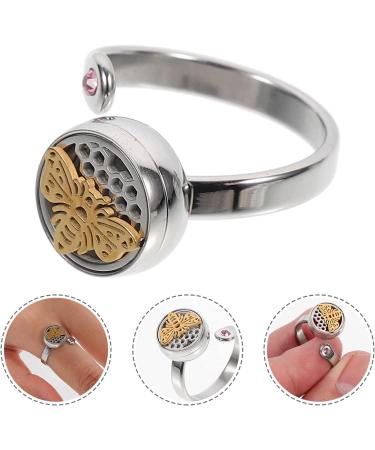 Buy Healifty Essential Oil Diffuser Ring for Women - Adjustable Perfume Jewelry | Stylish Fragrance Finger Rings - Buy Online on GoSupps.com