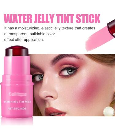 2-In-1 Lipstick In Jelly And Blush For The Cheeks Jelly Tint Blush Cooling Water Jelly Tint Stick Lip And Cheek Jelly Blush Stick Buildable & Blendable Watercolor Finish (Rose Pink) - Buy Online on GoSupps.com
