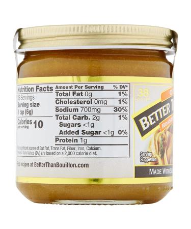 Organic Roasted Chicken Base - USDA Organic | 8-Ounce Jar | 38 Servings - Better Than Bouillon - Buy Online on GoSupps.com