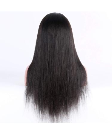 Premier 360 Lace Wig Light Yaki Straight Brazilian Remy Human Hair - 14 Natural Color Free Part - 150% Density 360 Lace Front Wig for Women - Buy Online on GoSupps.com