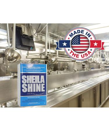 Sheila Shine Stainless Steel Cleaner & Polish - 1 Gallon | Residue & Streak Free | Made in USA | International Shipping Available - Buy Online on GoSupps.com