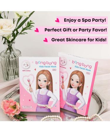 BB Kids Face Masks Spa 5-Pack + Headband | Princess Facial Masks for Girls | 100% Cotton Sheets | Ideal for Spa Party, Birthday, Sleepover - Buy Online on GoSupps.com