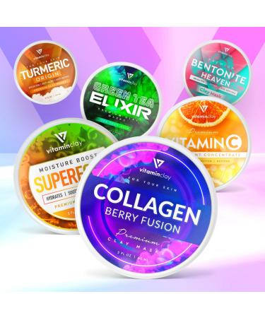 Collagen Clay Mask - Kaolin Clay for Youthful Skin - 2oz - Best International Shipping - Buy Online on GoSupps.com