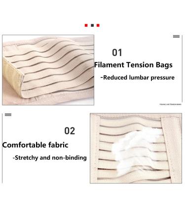 Soft & Breathable Lumbar Support Belt - Durable Waist Protection for Men & Women | Velcro | Black | 41inch - Buy Online on GoSupps.com