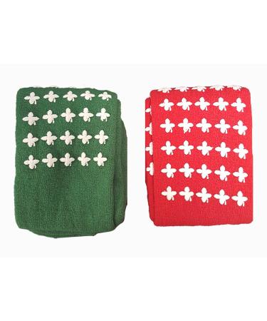 Posey Falls Management Non-Skid Socks 2-Pair Combo 2 Pair (Pack of 1) Red