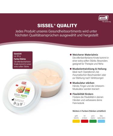 Sissel Putty - Therapy Clay for Finger & Hand Exercises | Extra-Soft Flexibility & Fine Motor Skills | Strengthen Forearm Muscles | Muscle Development & Healing - Buy Online on GoSupps.com