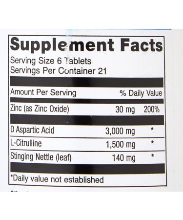 Monster T - Natural Testosterone Booster | Support with Stinging Nettle Aspartic Acid Zinc & L-Citruline - 126 Tablets | Shop Internationally - Buy Online on GoSupps.com