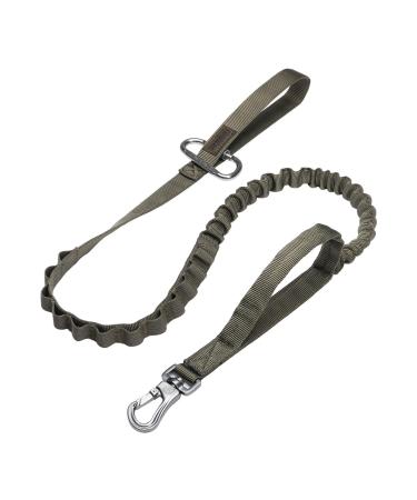 Excellent elite spanker tactical bungee dog leash leash leash elastic brown black dog leash walk training leash (olive green) - Buy Online on GoSupps.com