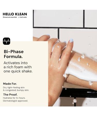 Hello Klean Nourishing Micronutrient Wash - Bi-Phase Body Wash Cleanser - Removes Hard Water Residue & Supports a Hydrated Skin Barrier - Suitable For Dry & Sensitive Skin - Dermatologically Tested - Buy Online on GoSupps.com