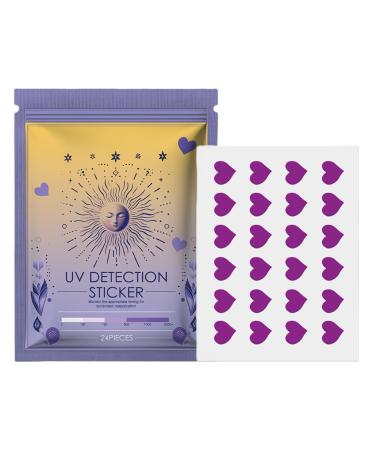 UV Sun Detection Stickers | Sun UV Stickers - Sun UV Sticker Sunblock Patches Sunblock Sticker Sun Patch for Sunscreen Love