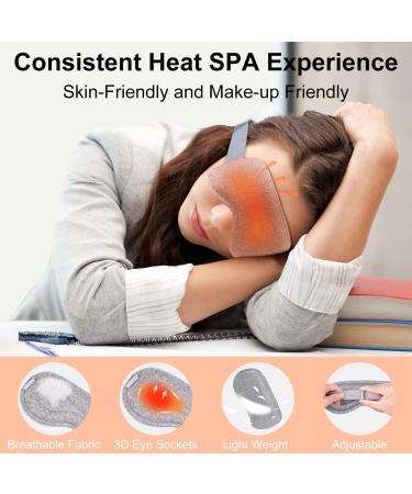 Ingeware Heated Eye Mask - USB Electric Heating Pad for Dry Eyes, Blepharitis, MGD - Temperature & Timer Control - Warm Compress for Puffiness - Light Grey - Buy Online on GoSupps.com