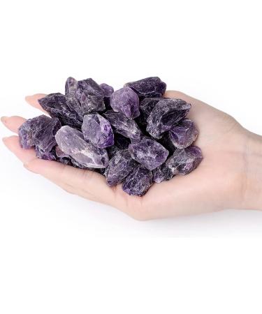 MAIBAOTA Large Amethyst Crystals Bulk Raw Stones Wholesale - Healing Crystal Rocks for Tumbling, Cabbing, Fountain Decor - Natural Gemstone for Reiki, Wicca & Polishing | 0.8-1.2 Purple-amethyst Stone - Buy Online on GoSupps.com