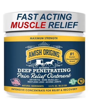 Amish Origins Deep Penetrating Pain Relief Ointment 3.5 fl oz (99.22 g)