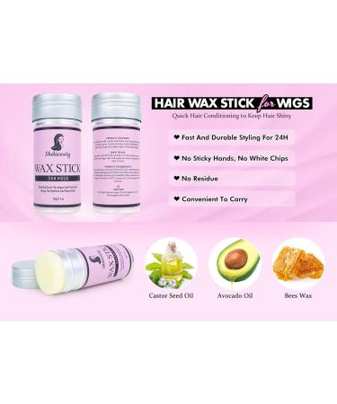 Shelace Hair Wax Stick - Non-Greasy Styling Pomade for Wigs & Flyaways | Strong Hold Edge Control 2.7 Oz - Buy Online on GoSupps.com